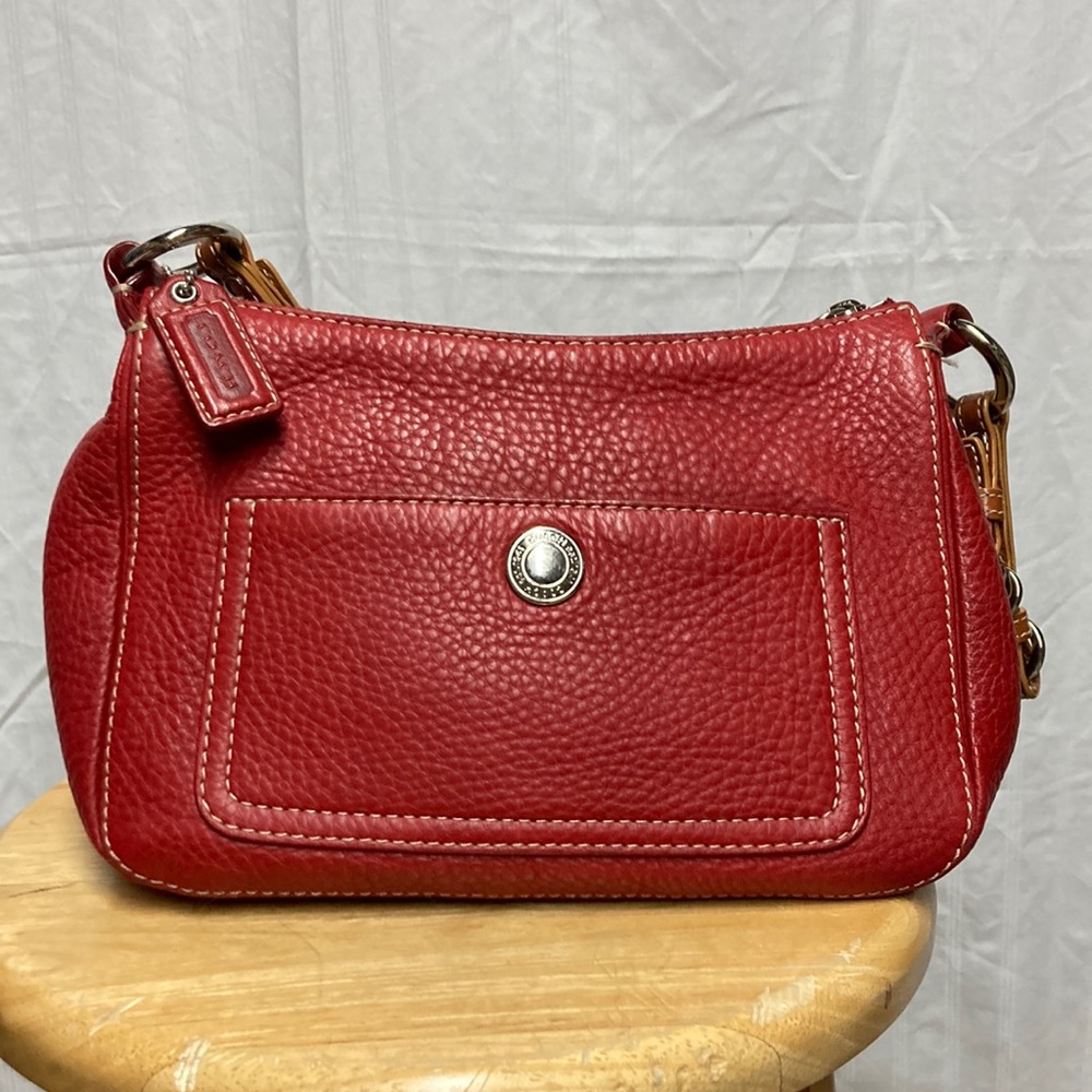 Coach | Red Leather Chelsea Hobo Bag